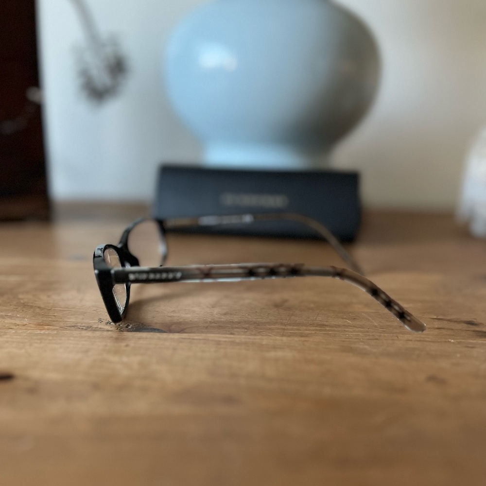 Burberry Eyeglasses Frames Style 2073 Black Plaid Detail - Picture 8 of 8